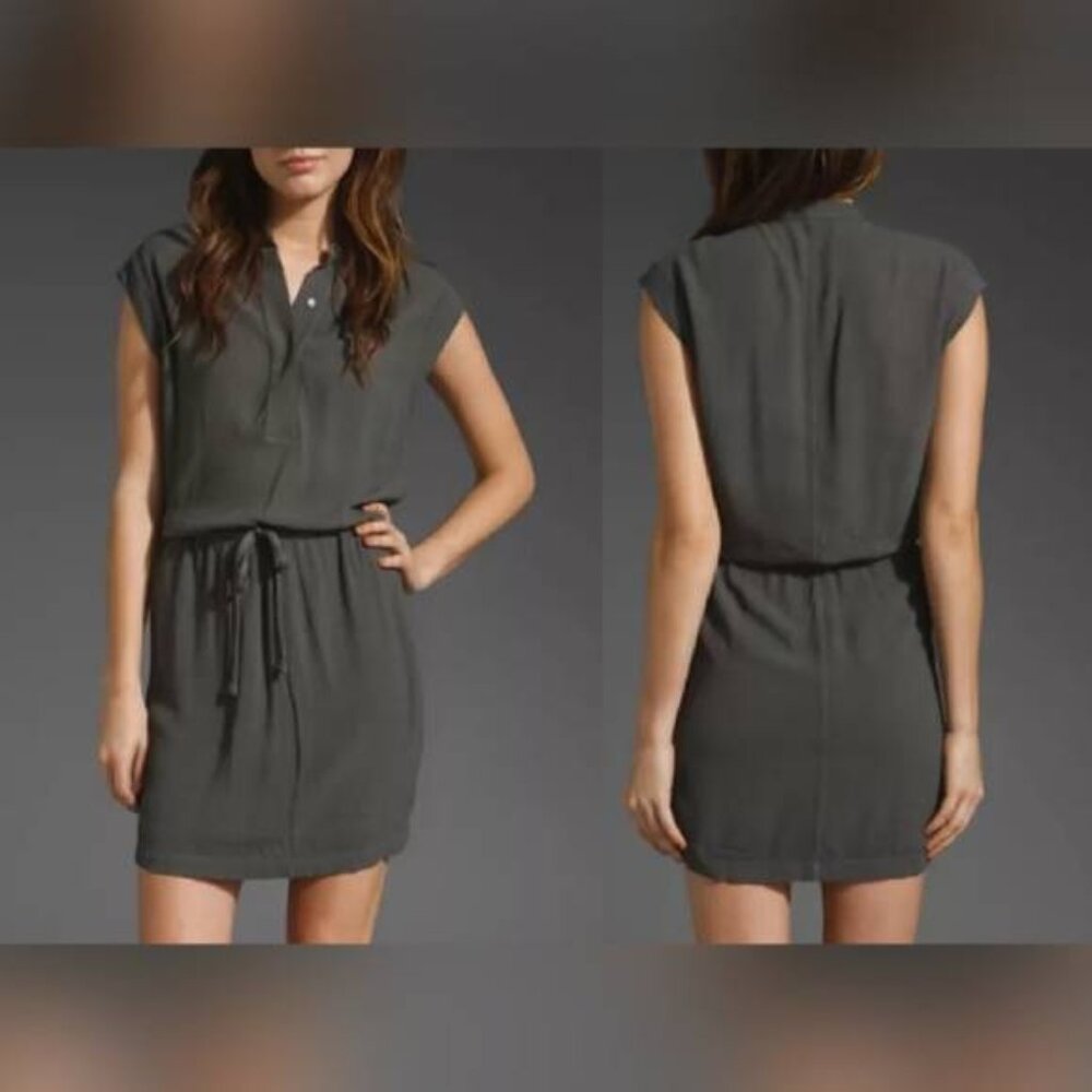 James Perse Jungle Sleeveless Henley Dress